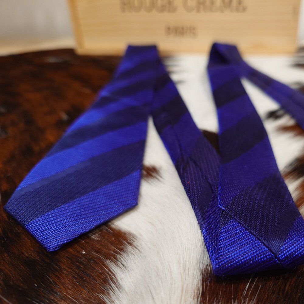 Banana Republic Blue Striped Silk Tie